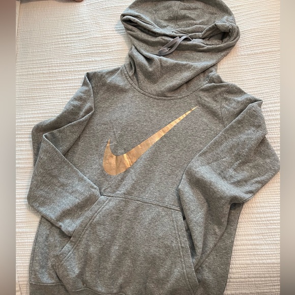 nike hoodie with rose gold swoosh